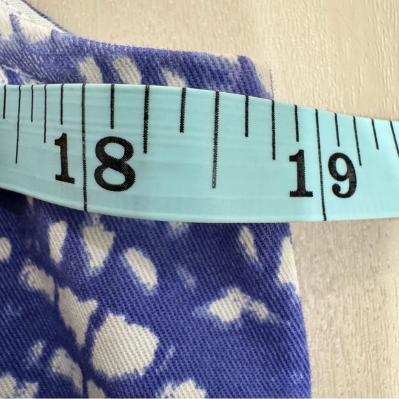 Maison Martin Margiela MM6 Women 42 US 6 Sleeveless Shift Mini Dress Blue White - Picture 10 of 13